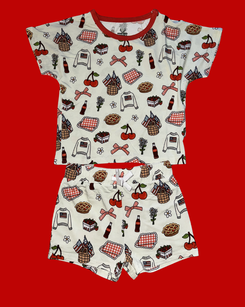 American Honey Daywear Bamboo Short Set