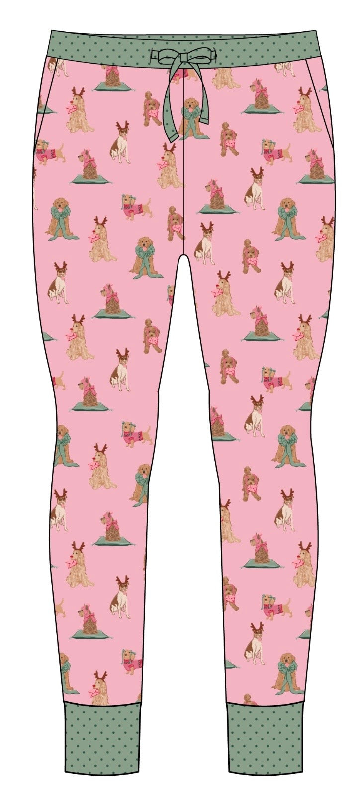 PRE-SALE Pinkmas Pups Bamboo Joggers