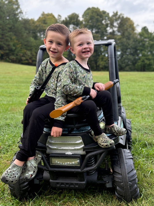 Born To Hunt French Terry Bamboo Crew and Jogger Set
