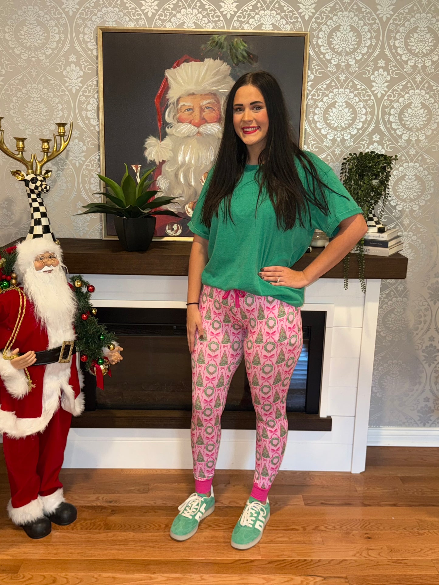 Christmas Bows Bamboo Women’s Joggers