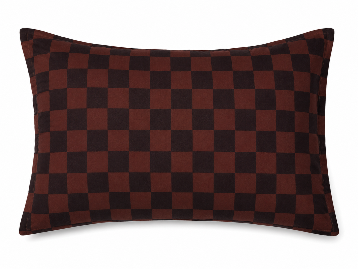 Mocha Checks Bamboo Pillowcase