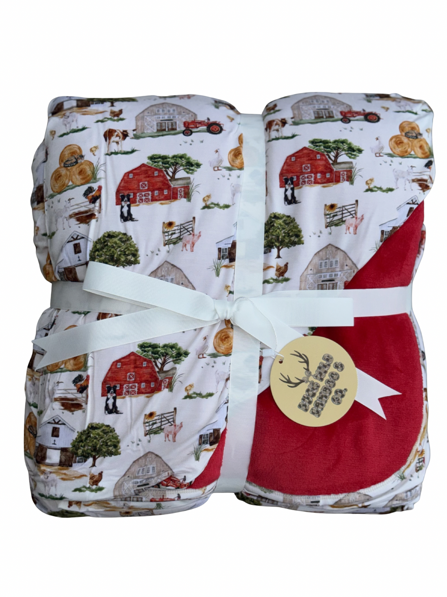 Buckwild’s Barnyard 60x80 Bamboo Minky Plush