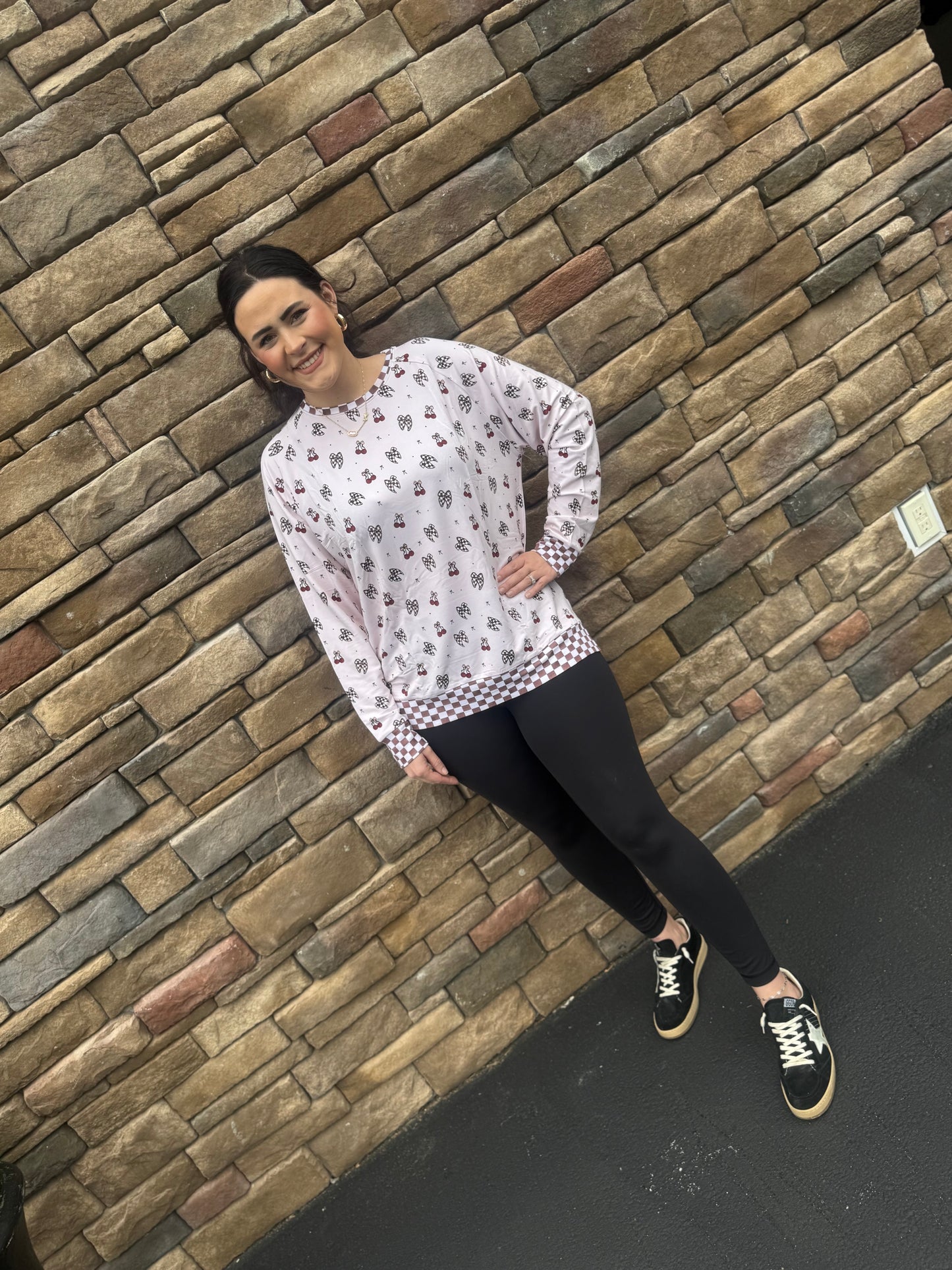 Sweetheart Checks Bamboo Crew