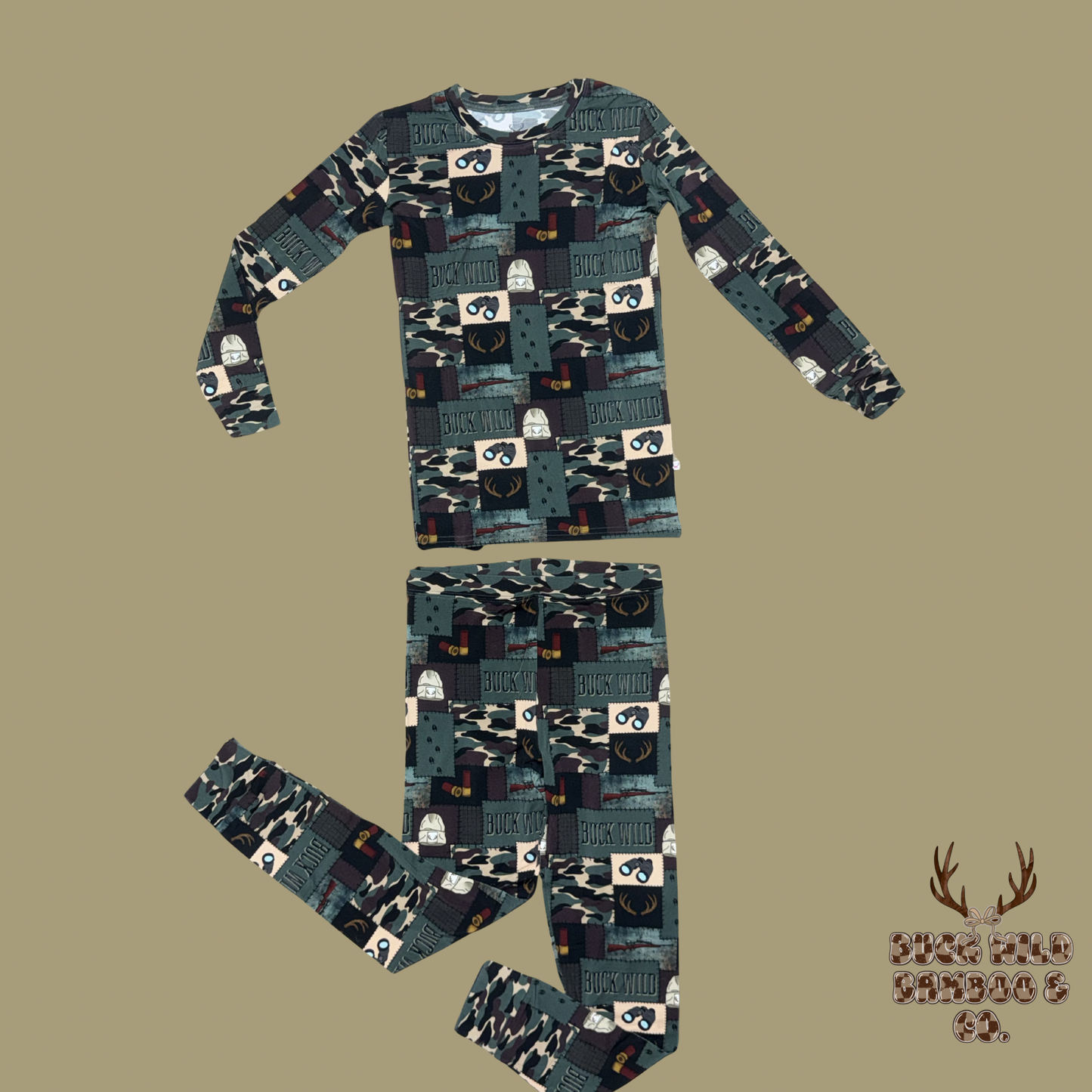 Buck Wild Bamboo Two Piece Set