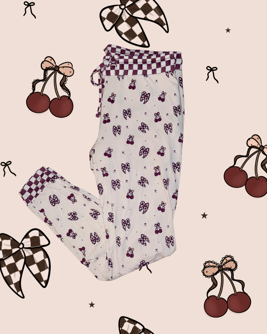 Sweetheart Checks Bamboo Joggers