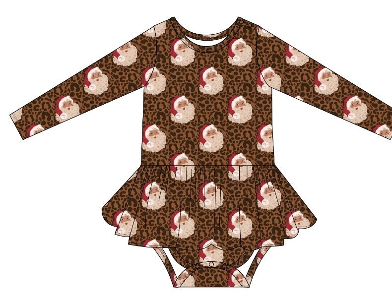 PRE-SALE Wild About Santa Bamboo Bodysuit Twirl