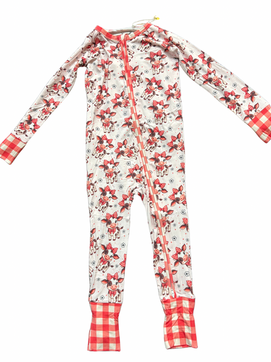 Cow bamboo zippy