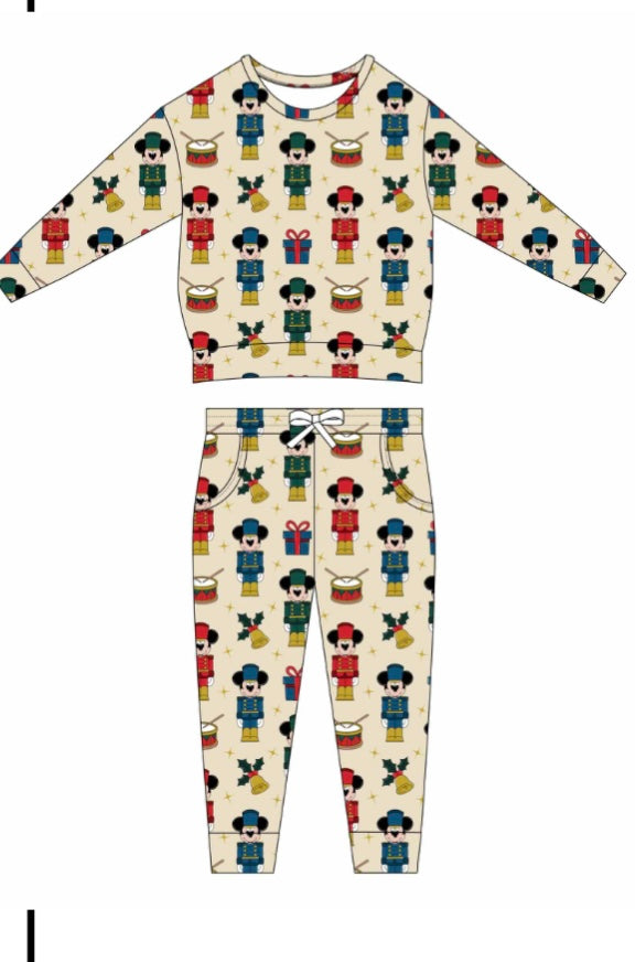 PRE-SALE Nutcracker Cheer Bamboo French Terry Jogger Sets