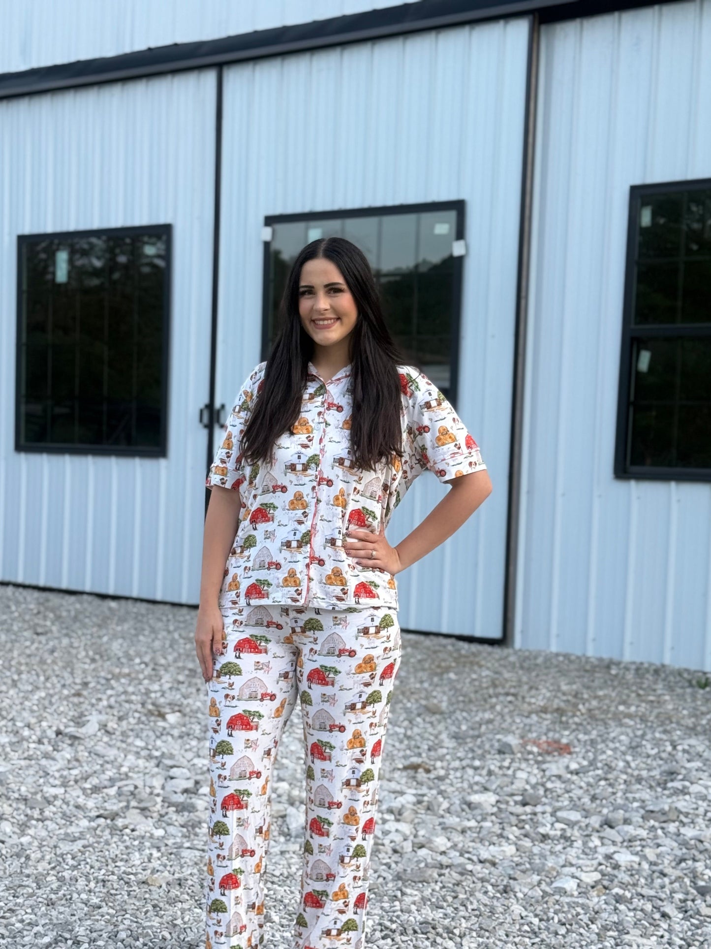 BuckWild’s Barnyard Bamboo Button Down Pant Set