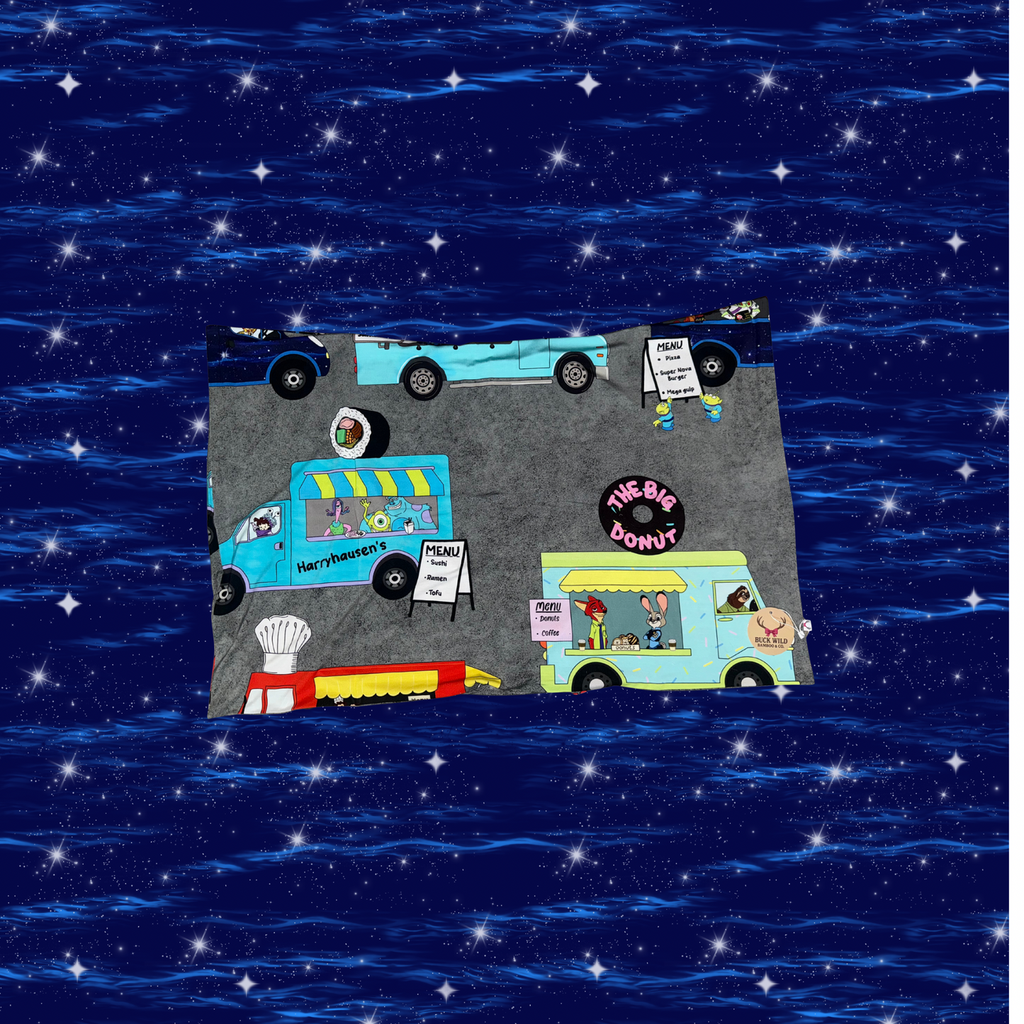 Food Truck Parade Pillow Case