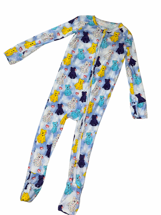 Tie-Dye Bears Bamboo Zippy