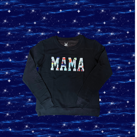 Food Truck Parade Mama Embroidered French Terry Crew