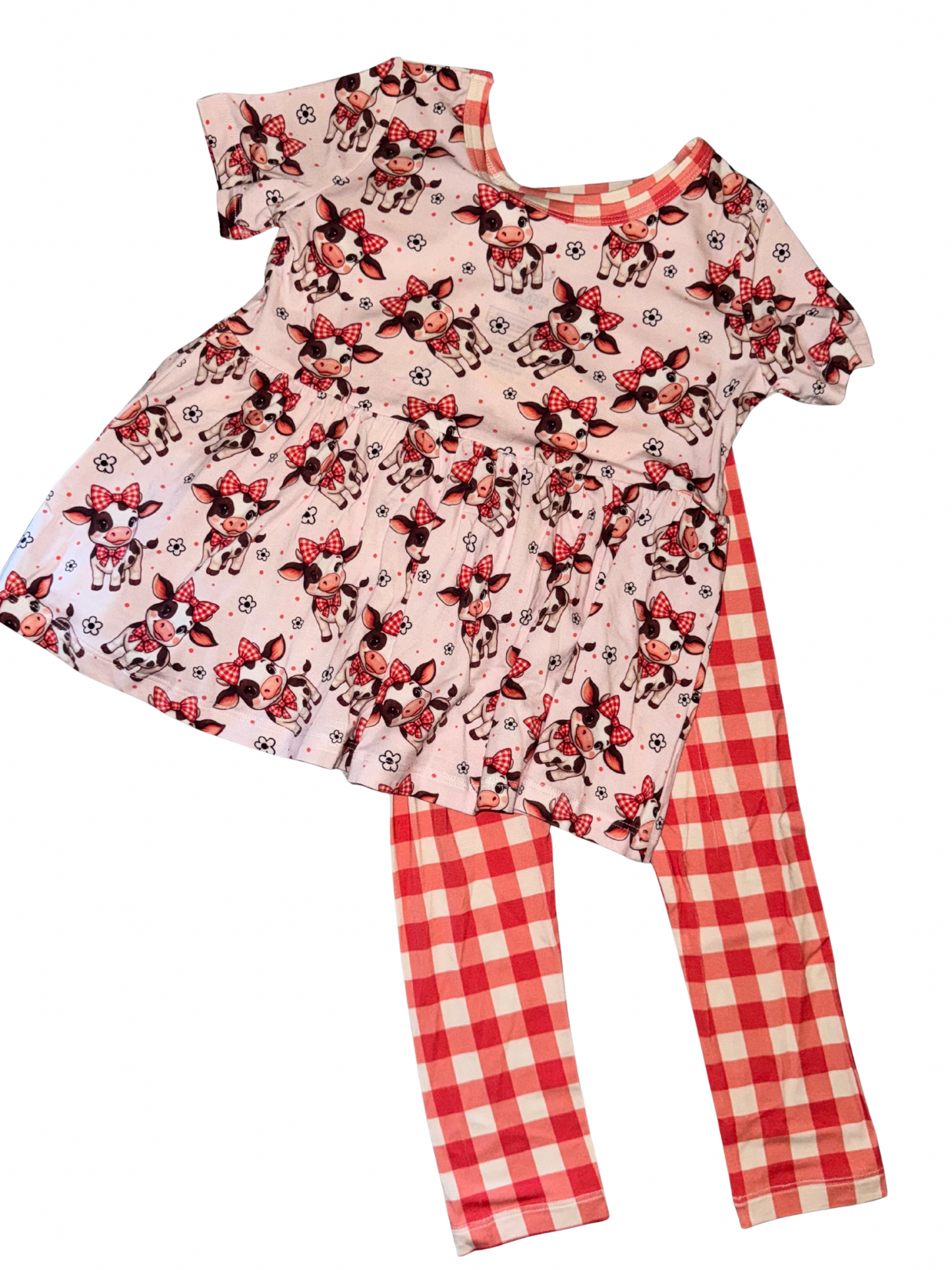 Cows Peplum Set