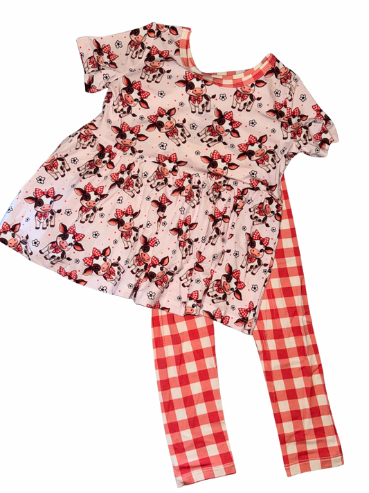 Cows Peplum Set