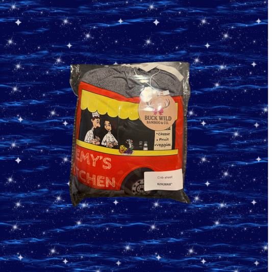 Food Truck Parade Bamboo Crib Sheet