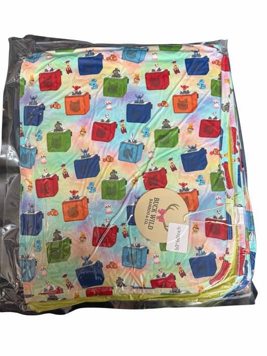 Stories with Friends Minky Bamboo Blanket