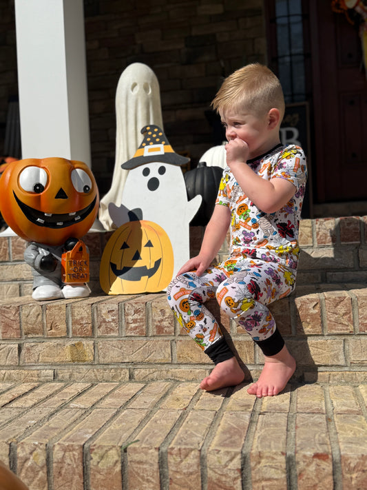 Spooky Street Bamboo Two Piece Set