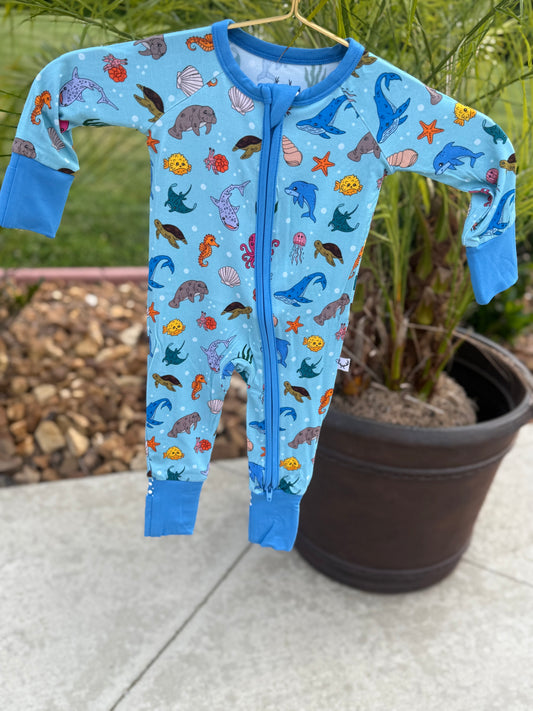 Sea Friends Bamboo Zippy