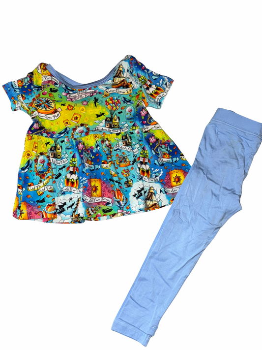 Magical Bamboo Peplum Set