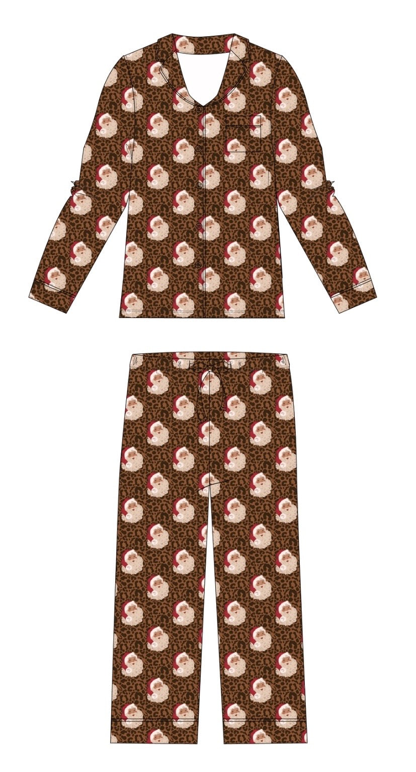 PRE-SALE Wild About Santa Bamboo Button Down Set
