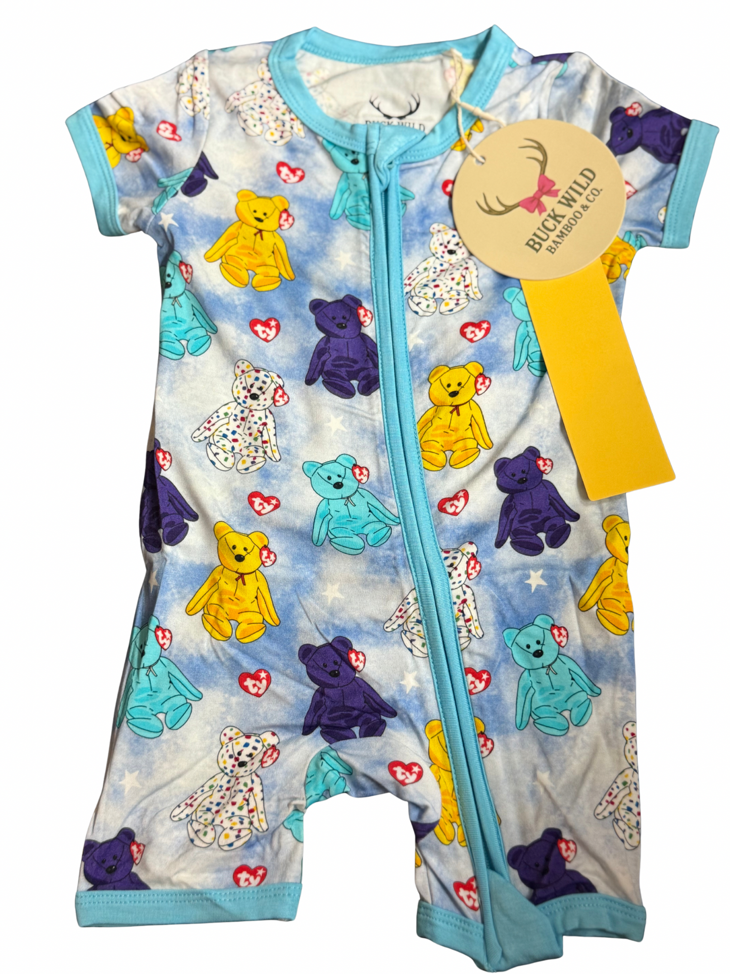 The-Dye Bears Bamboo Shorty