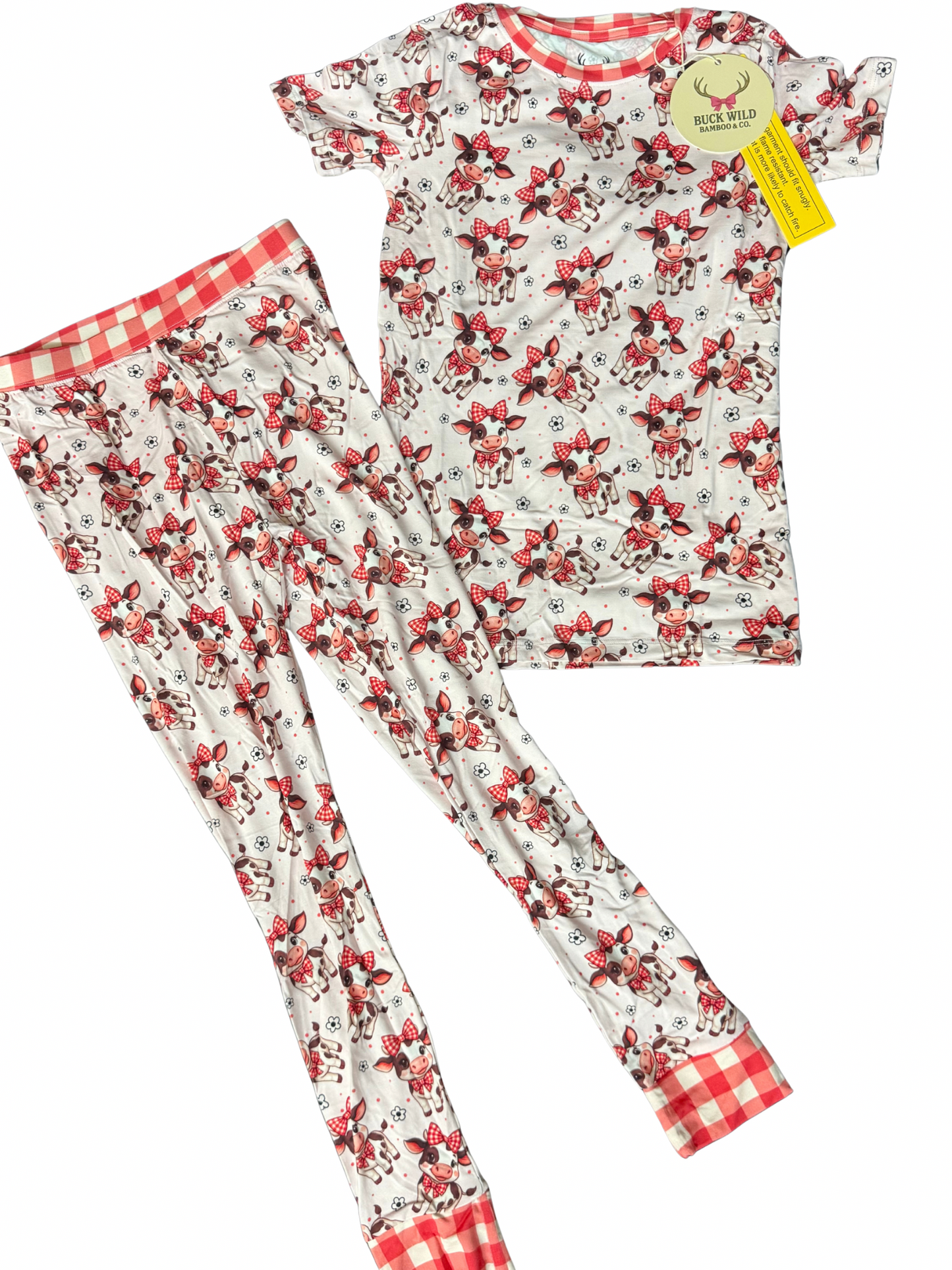 Cows Bamboo Two Piece Set