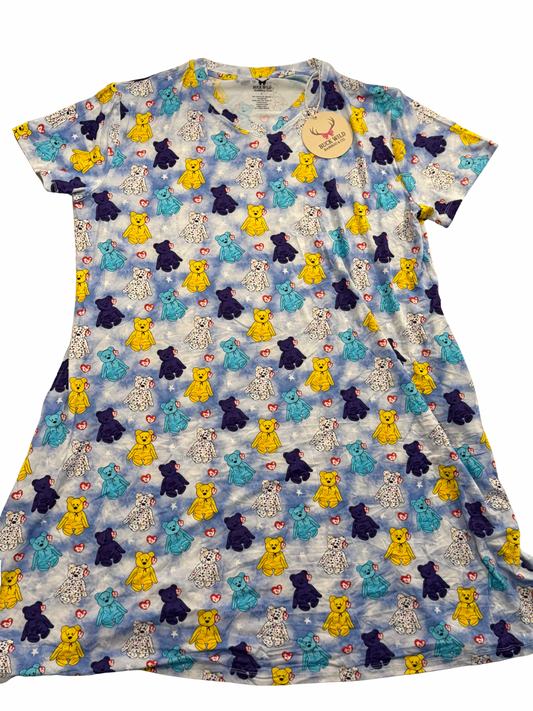 Tye-Dye Bears Women’s Bamboo Nightgown